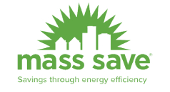Logo of 128 Plumbing featuring a green skyline and the slogan "savings through energy efficiency" under the brand name.
