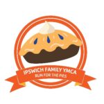 Logo for the Ipswich Family YMCA “Run for the Pies” event, featuring an illustration of a pie.
